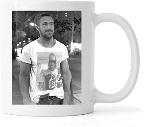 Funny Famous Deep Art Guy Photo Celebrity Cinema Movies Keramik Tee Kaffeebecher Weiß