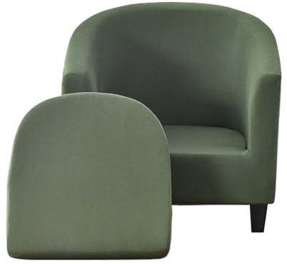 JUNLEBUYI Sesselschoner Sesselüberwurf Mit Elastisch Stretch Husse, Club Chair Schonbezug Sofabezug 2-teiliger Sesselbezug Sesselhusse Für Clubsessel Loungesessel Cocktailsessel (5#)