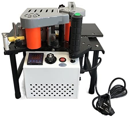 KUMIAO 1200W Tragbare Kantenanleimmaschine Holzbearbeitung Kantenanleimmaschine - Manuelles doppelseitiges Kleben - Ultimative Präzision für effizienten Arbeitsablauf