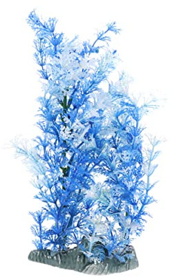 Angoily Aquarium Decorations Silk Aquarium Plants Aquatic Simulation Large Aquarium Plants Landscaping Decoration Tall Pond Large Artificial Aquarium Blue Fish Tank Coconut Tree