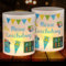 12 Windlicht Tischdeko Einschulung Junge, Meine Einschulung Deko, Windlichter Tischdeko Endlich Schulkind, Deko Einschulung Junge Tisch, Deko Schulanfang Junge Blau, Geeignet für Teelicht oder Kerzen