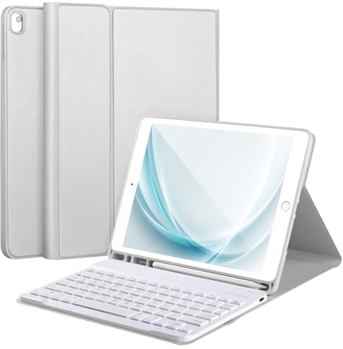 AHYWTAN - iPad 9/8/7th generation keyboard case 10.2 inch, iPad keyboard case 10.2 inch, iPad 9th generation keyboard, iPad 10.2 bluetooth keyboard, iPad 10.2 keyboard case,