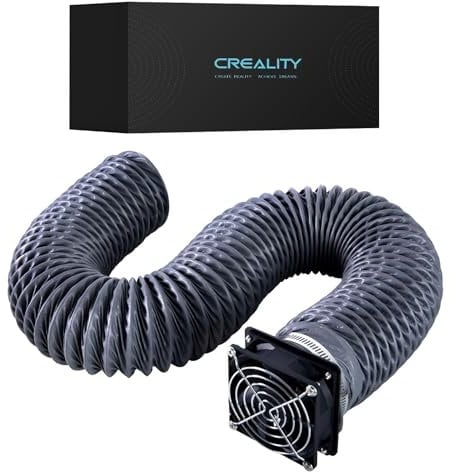 Creality Official Fume Extraction Kit, with a 4000 RPM High-Efficiency Ventilation Fan, Exhaust Smoke & Dust Low Noise, for Ender Enclosure with Fan Interface, Creality Engraver Enclosure