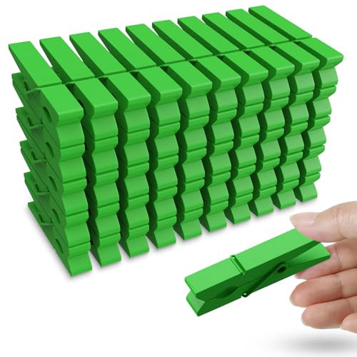 50 mollette colorate in legno da 7,4 cm, per appendere vestiti, foto, foto, piccole mollette colorate in legno