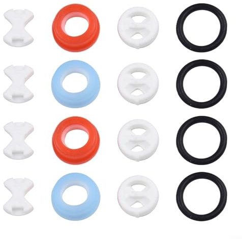 Wasserhahn-Kartuschen, umgekehrte versiegelte Keramikscheibe und Silikon-O-Ringe, Dichtung, Unterlegscheiben-Einsätze, drehen 1,27 cm, für Auslaufventil (2 Set)