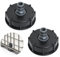 Wonvify Adaptateur de Bouchon de Réservoir IBC, S60x6 IBC Raccord, 1/2 Pouce Bouchon Trou Filetage, Convient pour Raccorder Le Tuyau de Jardin, Réservoir d'eau de Pluie IBC, Bouchon Cuve 1000L