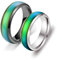 Daesar Eheringe Edelstahl Paarpreis, Pärchen Ringe 6MM Temperaturmessung Paar Ringe Personalisiert für Sie und Ihn Silber Gr.51 (16.2)& Schwarz Gr.57 (18.1)