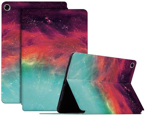 Generisch DayQiQiPu Hülle für Huawei MediaPad M5 8,4 Zoll SHT-AL09/SHT-W09 PU Leder Star River Serie Muster Flip Ultradünne Tablet Hülle Schutzhülle-07