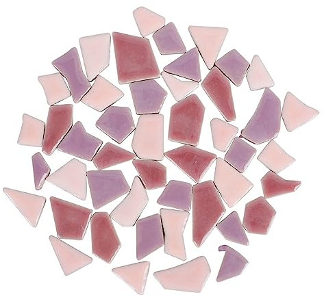 TOPBATHY Adesivi a Mosaico Tessere Di Mosaico a Foglia Piastrelle Del Bagno in Mosaico Tessere Di Mosaico Macchiate Sbucciare e Incollare Le Piastrelle Zerbini Ceramica Viola,porpora