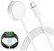 Newding for Apple Watch Charger USB C Magnetic Fast Charging Cable Compatible with Apple Watch Series 10 SE Ultra 2 9 8 7 6 5 4 3 2 1, Smartwatch Charging Dock for iWatch, 3.3 ft USB-C Cable, White