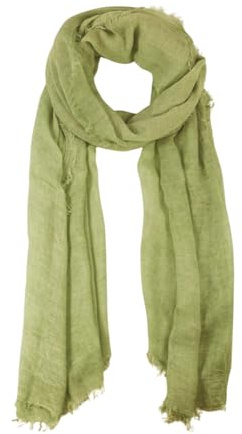 fashionchimp Damenschal mit Fransensaum, softweiche Naturfaserqualität aus 100% Bambus, leichtes Sommertuch - Made in Italy