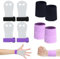 Scettar Falcon Grip Pad pour entraînement croisé pour garçons et filles, avec 4 poignets de gymnastique artistique pour fille, avec 4 poignets de gym (noir, violet)