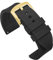 LMINGZE Sport Silikon Armband 18mm 20mm 22mm Tauchen Gummi Uhrenarmband Universal Armband Zubehör(Black-Gold Buckle,24mm)