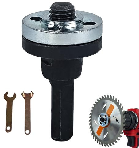 Bexdug Jeu de Bielle de Liaison pour Perceuse et Meuleuse d'Angle,Rallonge d'Arbre avec Adaptateur pour Meuleuse - Accessoires Multifonctionnels Disque à Meuler Réglable pour Bois Métal