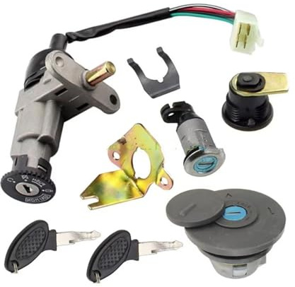 Motorrad Zündschalter Für GY6 50cc 150cc Moped Roller 4 Pin Stecker Motorrad LockIgnition Schalter Schlüssel Set Zündschloss