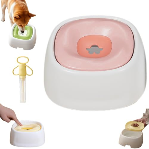 Gamelle Anti éclaboussure - Zero Splash, Gamelle Eau Chien Anti Renversement, 1.5L Grande Capacité, Antidérapant, Anti-Débordement, avec Disque Flottant, pour Chien, Chat, Chiot (Rose)
