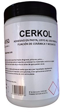 Adhésif en pâte, prêt à l’emploi pour la fixation de céramiques et de mosaïques, 1 kg