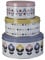 Premier Housewares Joni Storage Tins, Round, Set of 3,H9 x W20 x D20cm