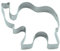 Unbekannt NCH0 Elephant - Stainless Steel Cookie Cutter, Acrylic
