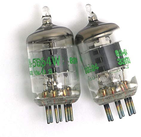 DollaTek 2Pcs 7-Pin 5654W Vacuum Tubes - Aggiornamento per 6AK5 / 6J1 / 6J1P / EF95