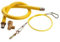 COMMERCIAL GAS HOSE TWIST & TURN ELBOW BAYONET 1/2x 1.5m CATERING YELLOW