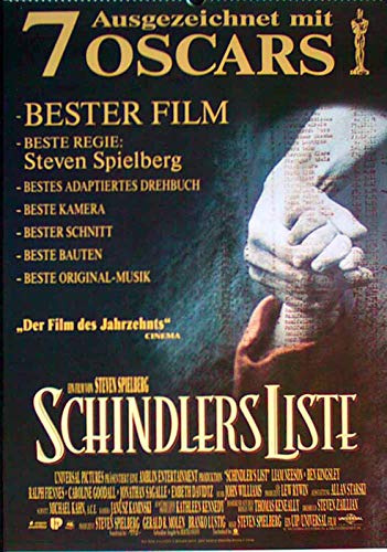 Schindlers Liste Filmposter gerollt A3 29x42