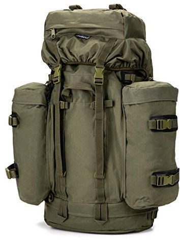 Commando Industries Army Mountain Rucksack Trekking Outdoor 100 Liter (Oliv)