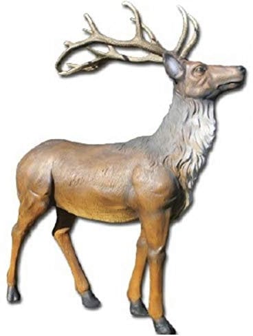 XXL Premium Hirsch lebensgross 200cm x 170cm Gartendeko Wild Garten-Deko-Figur inkl. Spedition