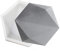 NICOLE - Molde hexagonal de silicona para pared de hormigón, molde de cemento para el hogar, herramienta decorativa