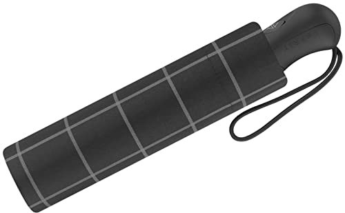 Esprit Herren Taschenschirm Easymatic Auf-Zu Automatik Gents - Check Black