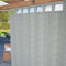 Byour3 - Tende Impermeabili Da Sole Per Esterno Con Passanti In Stoffa A Caduta Antimuffa - Tenda Laterale Gazebo Con Anelli In Tessuto X Terrazzo Balcone Pergola Patio (Grigio, L.250 x 285H)