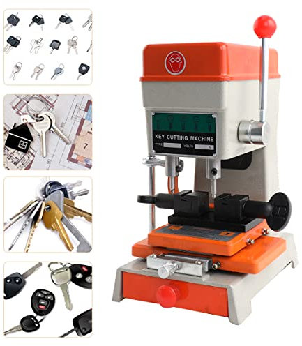 ECUTEE Máquina Copiadora de llaves Fresadora llaves, multiplicador de llaves, máquina fresadora de columnas, copiadora automática de llaves, herramienta profesional de cerrajero 120 W