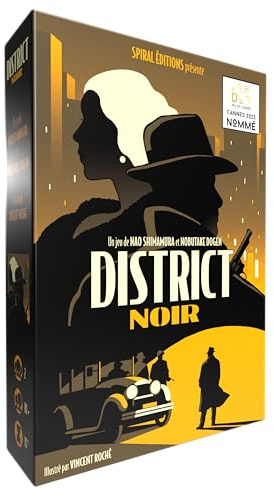 Spiral Editions District Noir – Spiel für 2 Spieler – Taktisch und Clever – ab 10 Jahren – Bluff – Karten – schnell – perfekt für Freunde – Duo