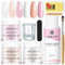Saviland Acrylic Nail Kit - Acrylic Powder & Liquid Set With Brush, Forms, Files & Dappen Dish - Beginner Nail Extension Kit