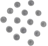 100 Abdeckkappen für Torx-Schrauben - Torx Schraubenabdeckung aus Kunststoff in verschiedenen Größen (Grau RAL 7001, TX 20)