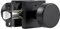 naubea Privacy Black Door Knobs Interior, Matte Black Interior Door Knob with Lock, Square Modern Door Knob Handles for Bedroom and Bathroom, Heavy Duty Design