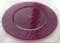 B'GHEST Set 6 Ramos Bajoplato Cristal de Color Morado Medida:Ø33 Cm.