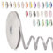 0.6CM Schleifenband Grau, 6mm x 91m Polyester Satinband Dekoration Geschenkband Stoffband Seidenbänder für Heimwerkerkunst DIY-Handwerk, Geschenk Verpackung, Schleifen, Hochzeitsdekoration