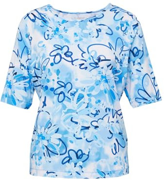 Rabe T-Shirt Gemustert in Hellblau für Damen