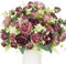 Floweroyal 4 Bündel Pfingstrose Künstliche Blumen Kameobraun Blumen Seidenpfingstrosen Blumensträuße für Hochzeit Partei Tischaufsätze Blumenarrangement Heim Küche Dekor