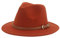 FULUJIDI Fedora Trilby Filzhut Hut Hüte Für Frauen Fedoras Hut Filz Kappen Kleine Gürtel Hochzeit 52-54Cm (Kinder) Karamell