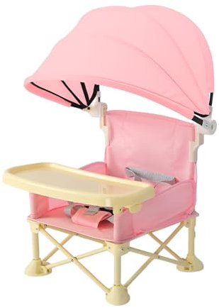 Take-Along Booster Seat | Spacesaver High Chair | Simple Fold High Chair, Nfant Deluxe Comfort Folding Booster Seat with Removable Tray, Sunshade for Eating Out, Kitchen
