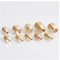 1pc Metric Thread 1/2 BSPP Thread Brass Reducer Female to Male Pipe Fitting Connector Adapter for Pressure Gauge Air Gas Fuel Water(M8x1-M4x0.7)