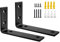 SAYAYO Schwerlastwinkel Regalwinkel Regalhalterung Schwerlast 125mm Metalle 90 Grad 2 Stück Schwarz Winkel Regal Schwerlastkonsole für Wandmontage