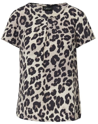s.Oliver Schwarz LABEL Damen 2171586 Bluse Kurzarm, 93A1, 44