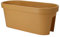 Decor Space Vaso balconiera, fioriera da balcone rettangolare per ringhiera in resina da esterno per fiori e piante (Ocra, 60 cm)