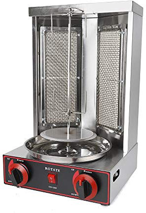 Dönergrill,Rotisserie Gyrosgrill,LPG-Kebap Grill,Döner Vertikal Multigrill Gas Machine,Lpg Hähnchengrill,mit Drehspieß,Mit Temperatureinstellschalter,Für Fettfreies Grillen Zuhause