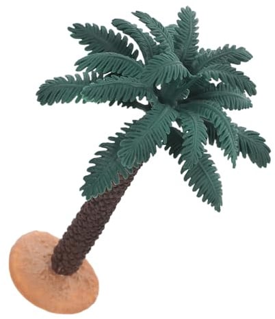 VICASKY Realistische Pflegeleicht Kokospalmen aus PVC Miniatur oder Widerstandsfähig mit Grünem Design und Cake Topper Bürodekoration