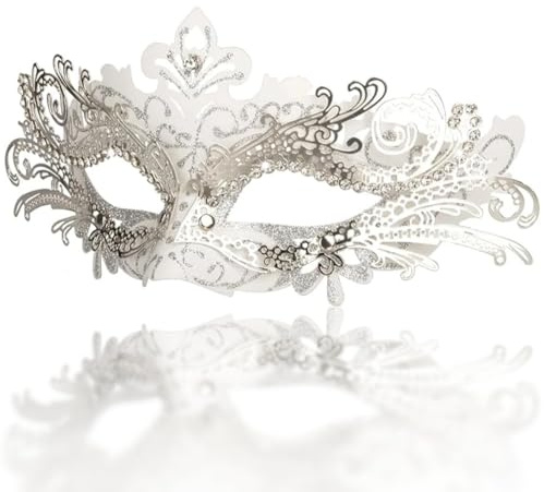 CUEMOON Maskerade Maske, Karneval Dekorationen Venezianische Masken für Frauen, für Halloween Karneval Party Kostüm