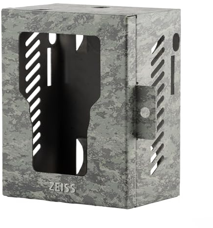ZEISS Secacam 1 Metallgehäuse - Diebstahlschutz & Vandalismusschutz für Wildkamera, Robustes Stahlgehäuse mit 1/4 Zoll Gewinde, Schloss-Ösen & Schraubmontage, Outdoor Schutzgehäuse